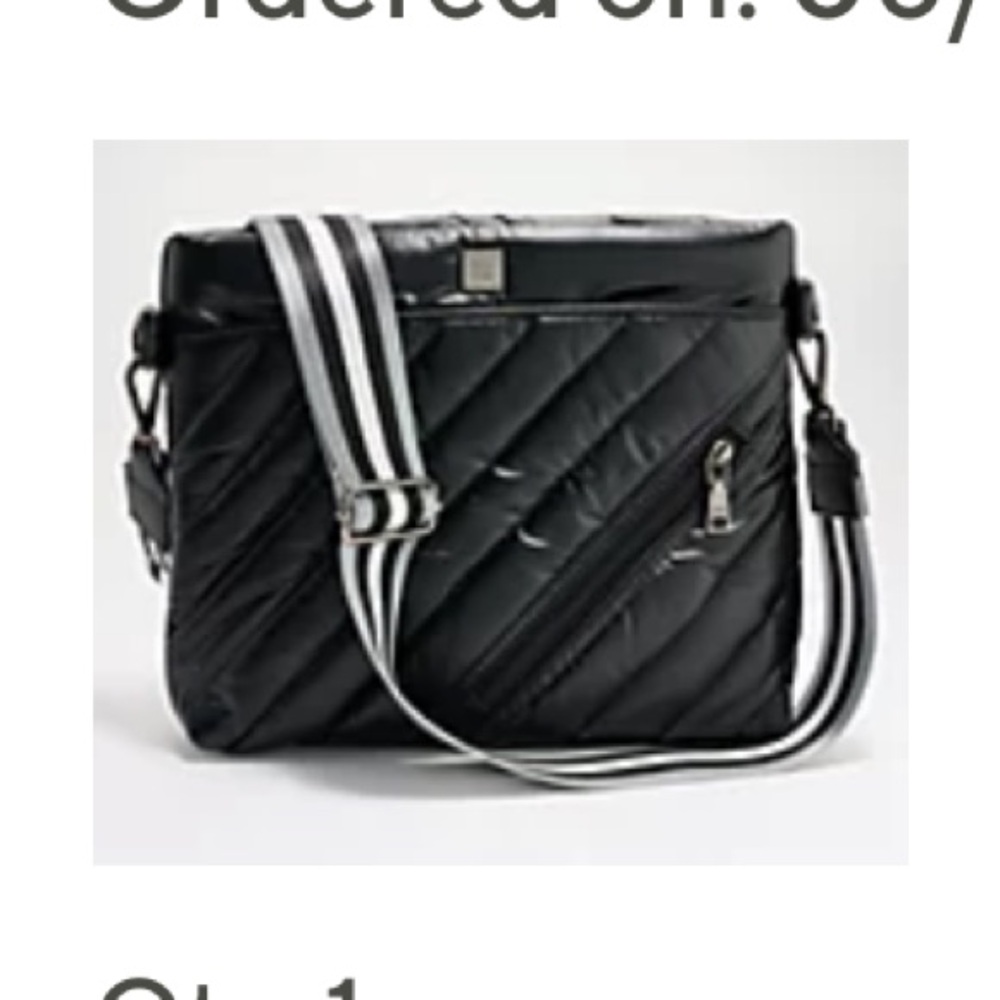 THINK ROYLN Westwood Quilted Crossbody Bag Black Pearl